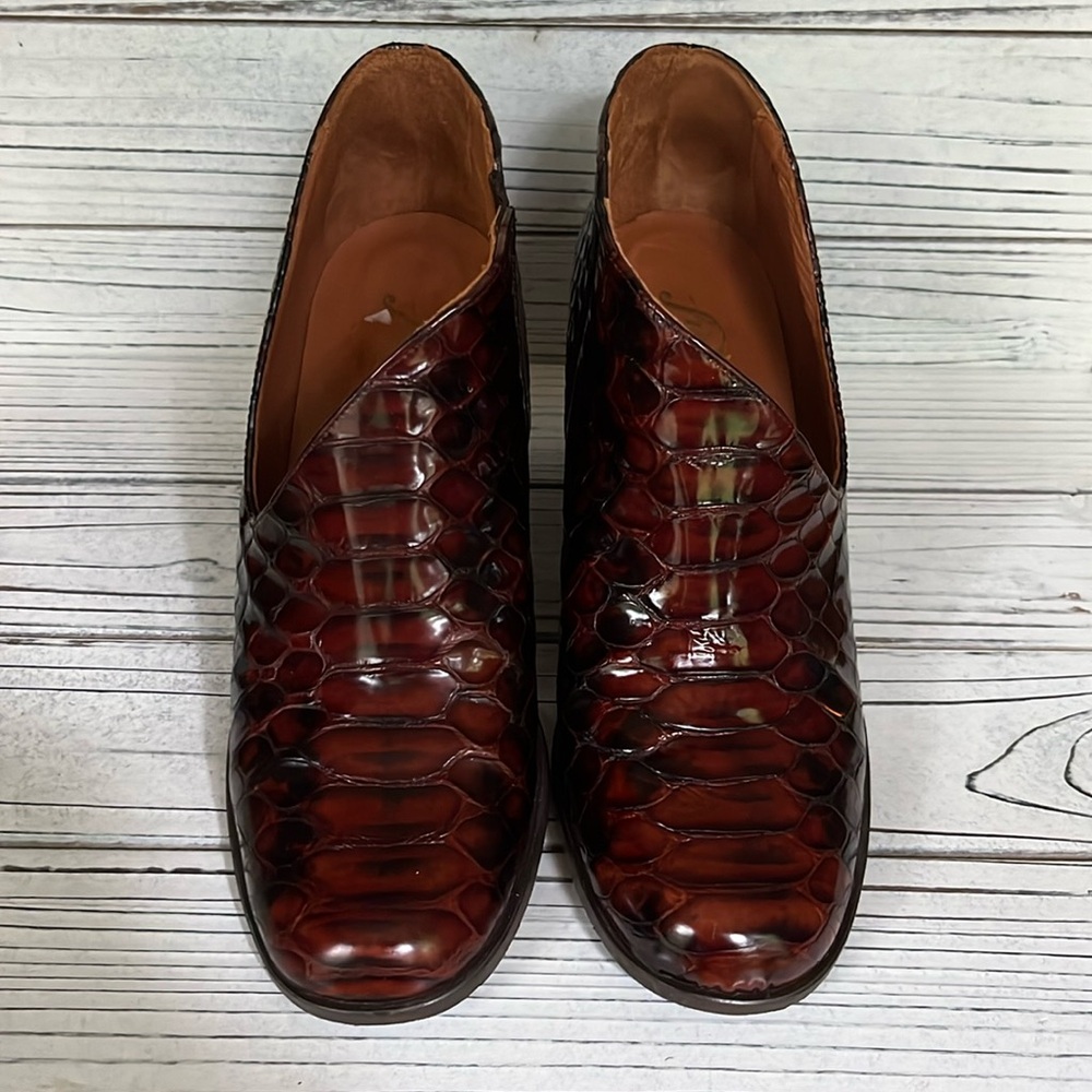 Free People Rusty Brown Leather Ankle Boot